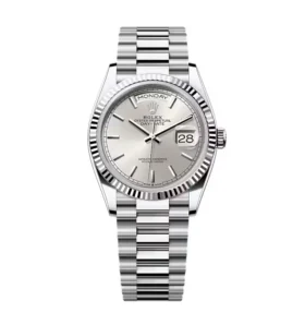 Super Clone Rolex Day-Date Silver Dial 128236-0001 36 mm