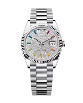 Replica Rolex Day-Date Diamond-Paved Dial 128236-0003 36 mm