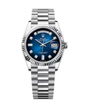 Replica Rolex Day-Date Blue Ombré Diamond Dial 128236-0005 36 mm