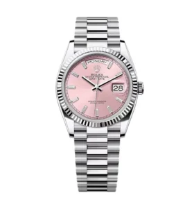 Super Clone Rolex Day-Date Pink Diamond Dial 128236-0024 36 mm