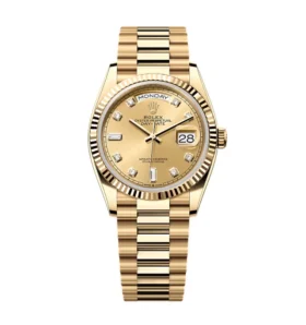 Super Clone Rolex Day-Date Champagne Diamond Dial 128238-0008 36 mm