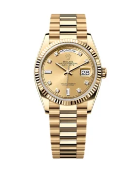 Replica Rolex Day-Date Champagne Diamond Dial 128238-0008 36 mm