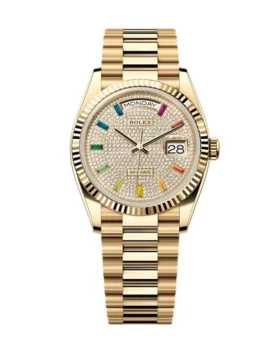 Replica Rolex Day-Date Diamond-Paved Dial 128238-0051 36 mm