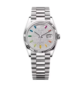 Super Clone Rolex Day-Date Diamond-Paved Dial 128239-0019 36 mm