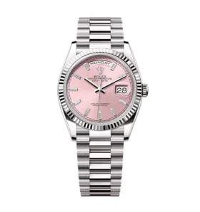 Super Clone Rolex Day-Date Pink Diamond Dial 128239-0071 36 mm