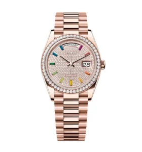 Super Clone Rolex Day-Date Diamond-Paved Dial 128345rbr-0042 36 mm