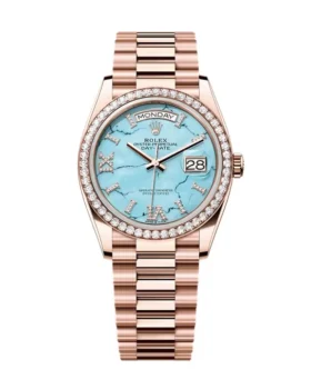 Replica Rolex Day-Date Turquoise Diamond Dial 128345rbr-0064 36 mm