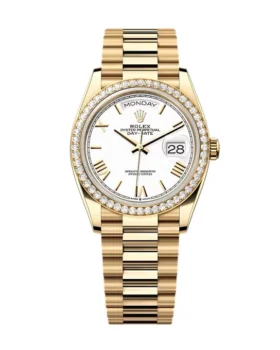 Replica Rolex Day-Date White Dial 128348rbr-0064 36 mm