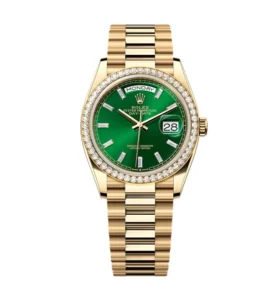 Super Clone Rolex Day-Date Bright Green Diamond Dial 128348rbr-0078 36 mm