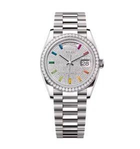 Super Clone Rolex Day-Date Diamond-Paved Dial 128349rbr-0006 36 mm
