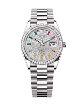 Replica Rolex Day-Date Diamond-Paved Dial 128349rbr-0006 36 mm