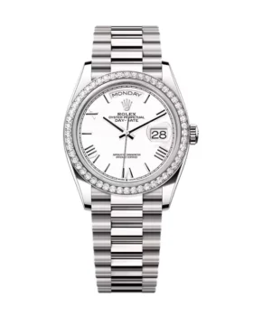 Replica Rolex Day-Date White Dial 128349rbr-0043 36 mm