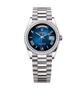 Super Clone Rolex Day-Date Blue Ombré Dial 128349rbr-0047 36 mm