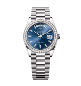 Super Clone Rolex Day-Date Bright Blue Diamond Dial 128349rbr-0051 36 mm