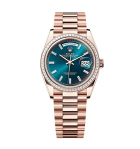 Super Clone Rolex Day-Date Blue-Green Diamond Dial 128395tbr-0032 36 mm