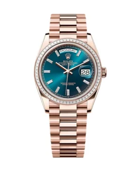 Replica Rolex Day-Date Blue-Green Diamond Dial 128395tbr-0032 36 mm