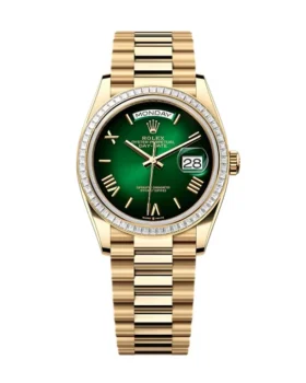 Replica Rolex Day-Date Green Ombré Dial 128398tbr-0028 36 mm