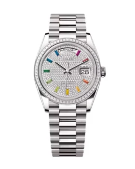 Replica Rolex Day-Date Diamond-Paved Dial 128399tbr-0005 36 mm