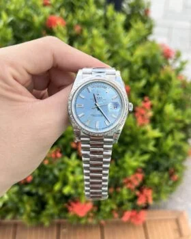 Fake Rolex Day-Date Ice Blue Diamond Dial 228396tbr-0002 40 mm