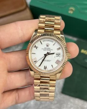 Fake Rolex Day-Date White Dial 128238-0113 36 mm