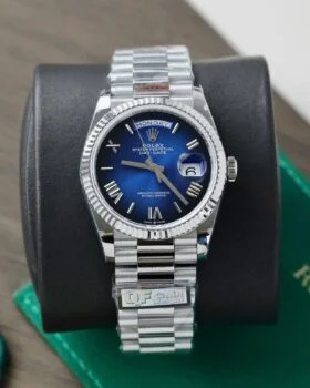 Fake Rolex Day-Date Blue Ombré Dial 128239-0063 36 mm