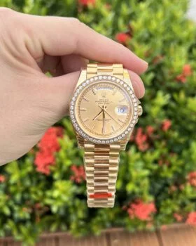 Fake Rolex Day-Date Champagne Dial 228348rbr-0008 40 mm