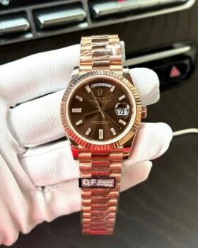 Fake Rolex Day-Date Chocolate Diamond Dial 228235-0003 40 mm