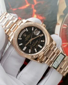 Fake Rolex Day-Date Eisenkiesel Diamond Dial 128235-0041 36 mm