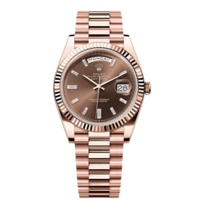 Super Clone Rolex Day-Date Chocolate Diamond Dial 228235-0003 40 mm
