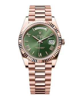 Replica Rolex Day-Date Olive Green Dial 228235-0025 40 mm