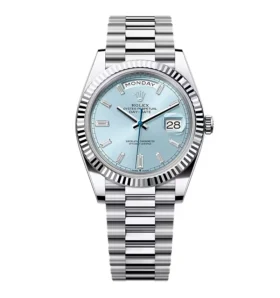 Super Clone Rolex Day-Date Ice Blue Diamond Dial 228236-0006 40 mm