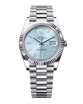 Replica Rolex Day-Date Ice Blue Diamond Dial 228236-0006 40 mm