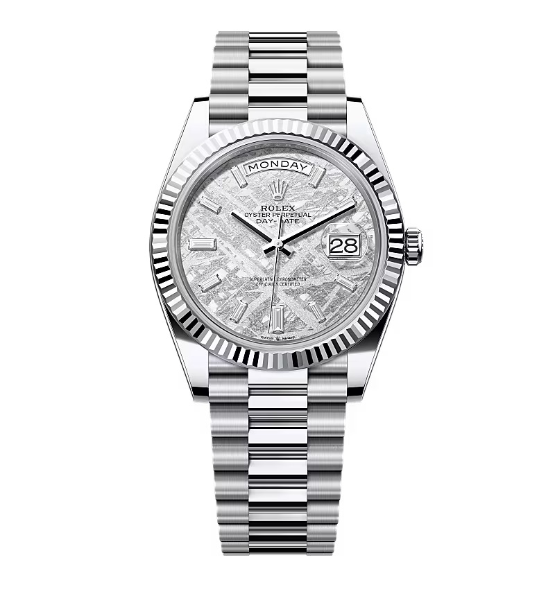 Super Clone Rolex Day-Date Meteorite Diamond Dial 228236-0011 40 mm - Best Place to Buy Replica Rolex Watches | Perfect Rolex