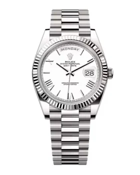 Replica Rolex Day-Date White Dial 228239-0046 40 mm