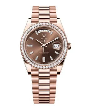 Replica Rolex Day-Date Chocolate Diamond Dial 228345rbr-0006 40 mm