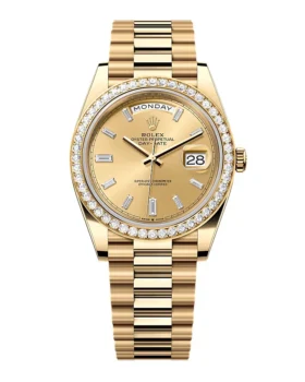Replica Rolex Day-Date Champagne Diamond Dial 228348rbr-0002 40 mm