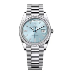 Super Clone Rolex Day-Date Ice Blue Diamond Dial 228396tbr-0002 40 mm