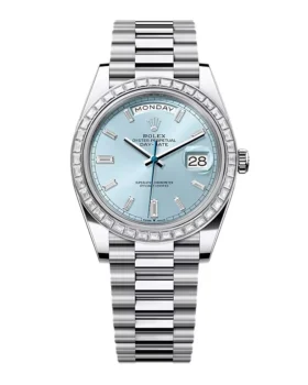 Replica Rolex Day-Date Ice Blue Diamond Dial 228396tbr-0002 40 mm