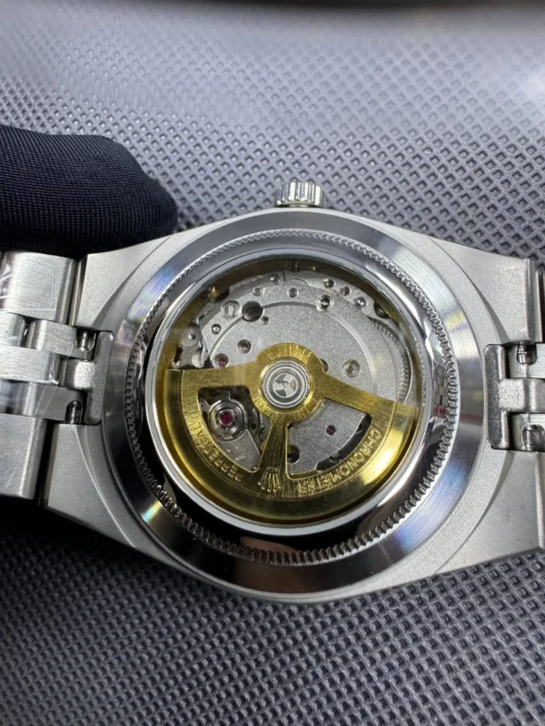 Fake Rolex Land-Dweller 40 mm Ice Blue Dial 4