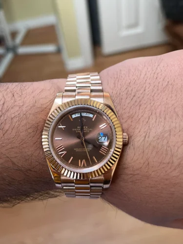 Rolex Day-Date II Chocolate 218235 photo review