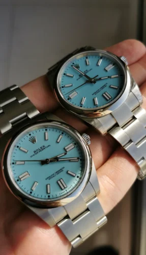 Rolex Oyster Perpetual 41mm Turquoise blue photo review