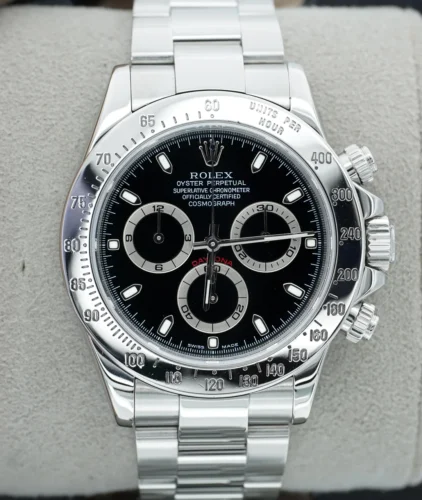 Click to view full screen Super Clone Rolex Daytona Black 116520 photo review