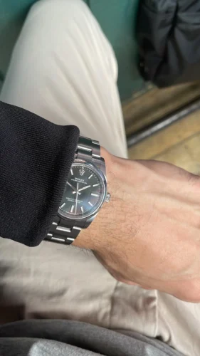 Click to view full screen Super Clone Rolex Oyster Perpetual 277200 Black Dial photo review