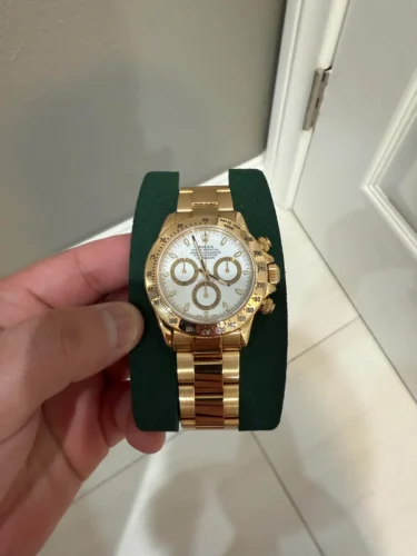 Super Clone Rolex Daytona Yellow Gold White Dial m126508-0001 photo review